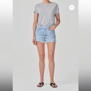 BNWT Agolde Parker shorts, size 25 in swap meet blue